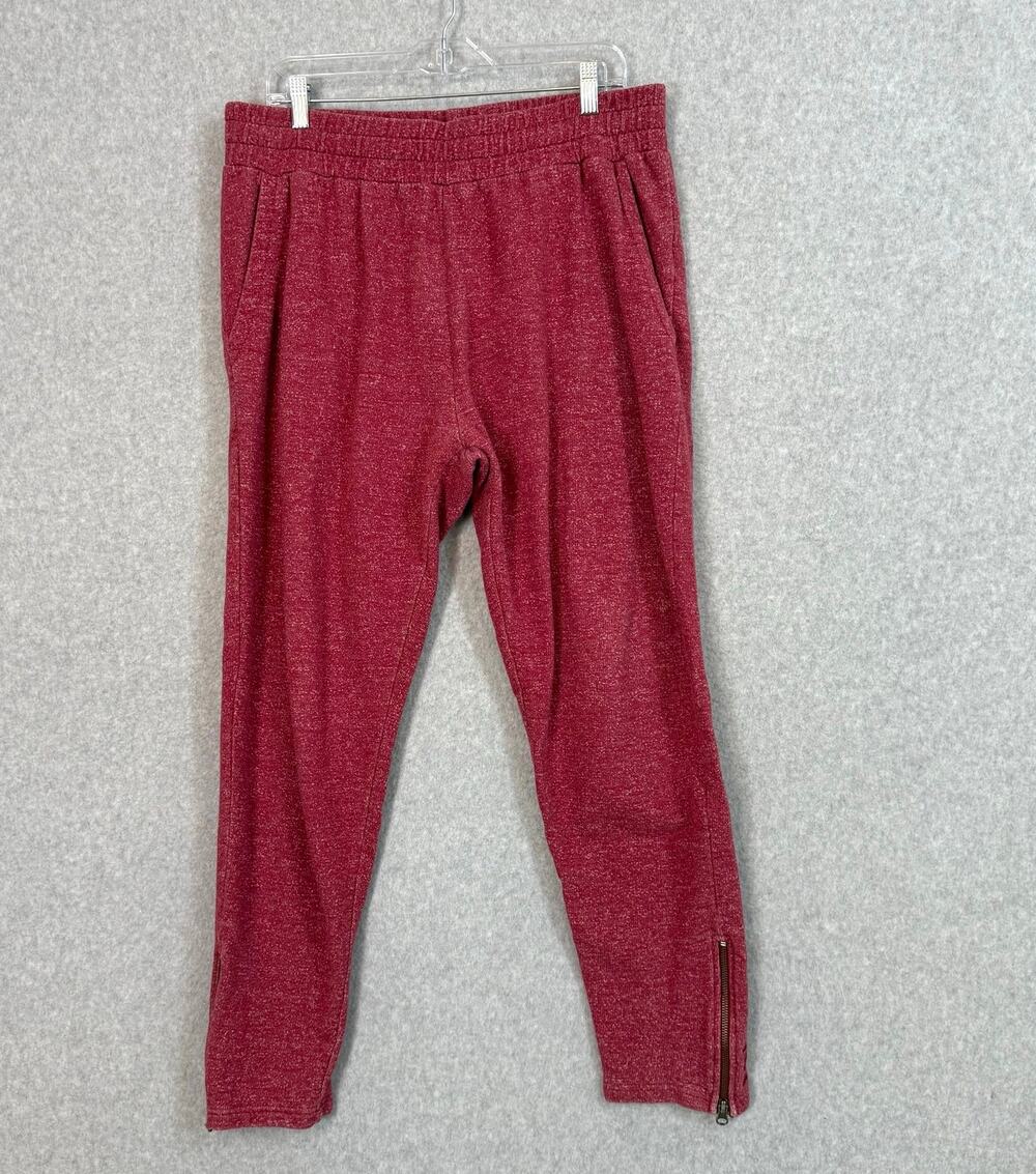 Pact Jogger Sweatpants Size XL Zip Ankle Organic Cotton Leisure Lounge Casual